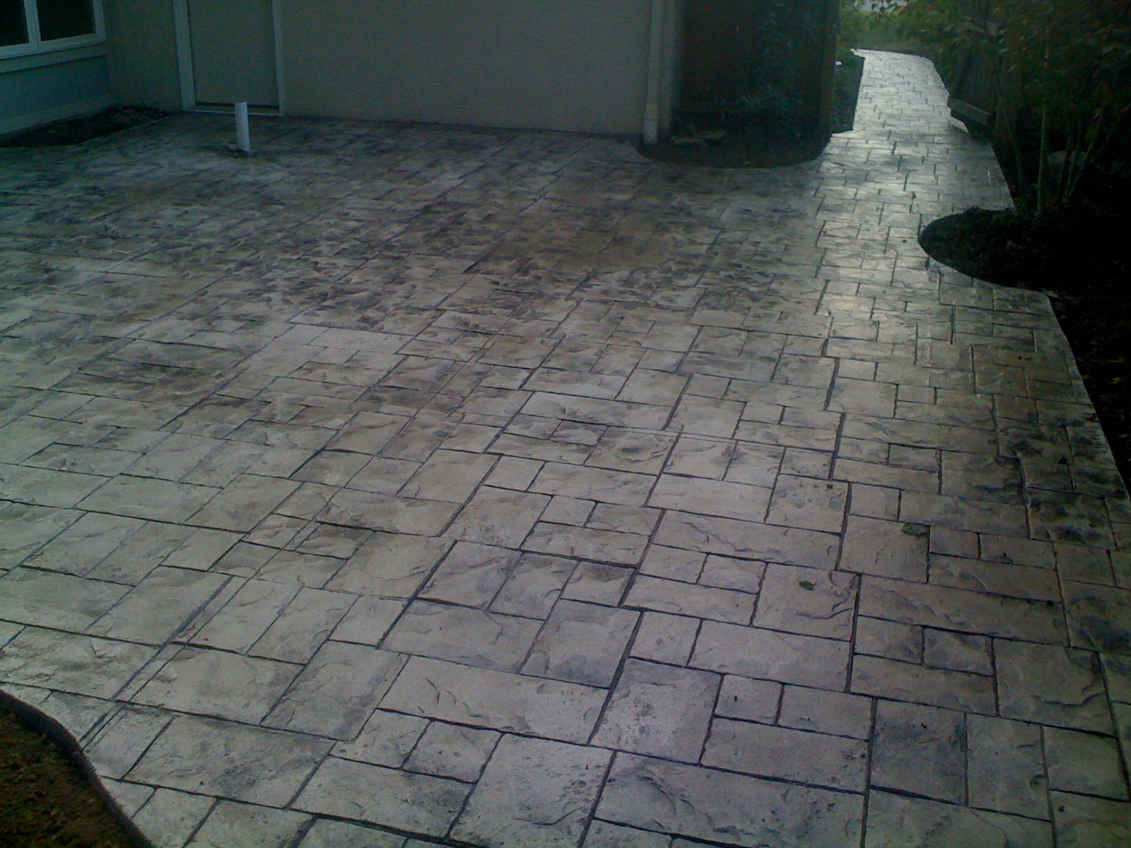 concrete patio