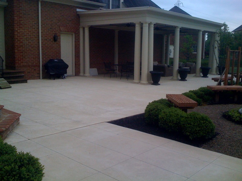 concrete patio