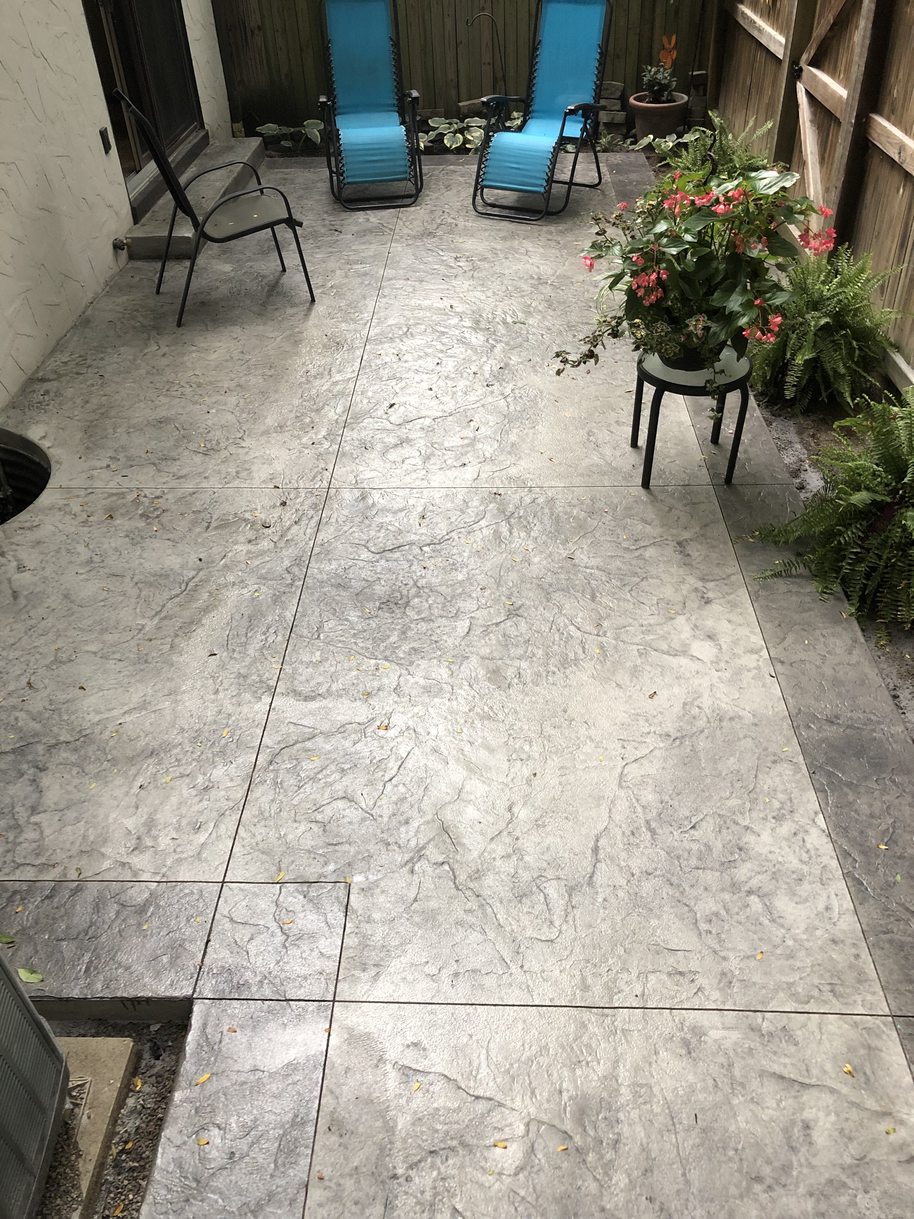 concrete patio