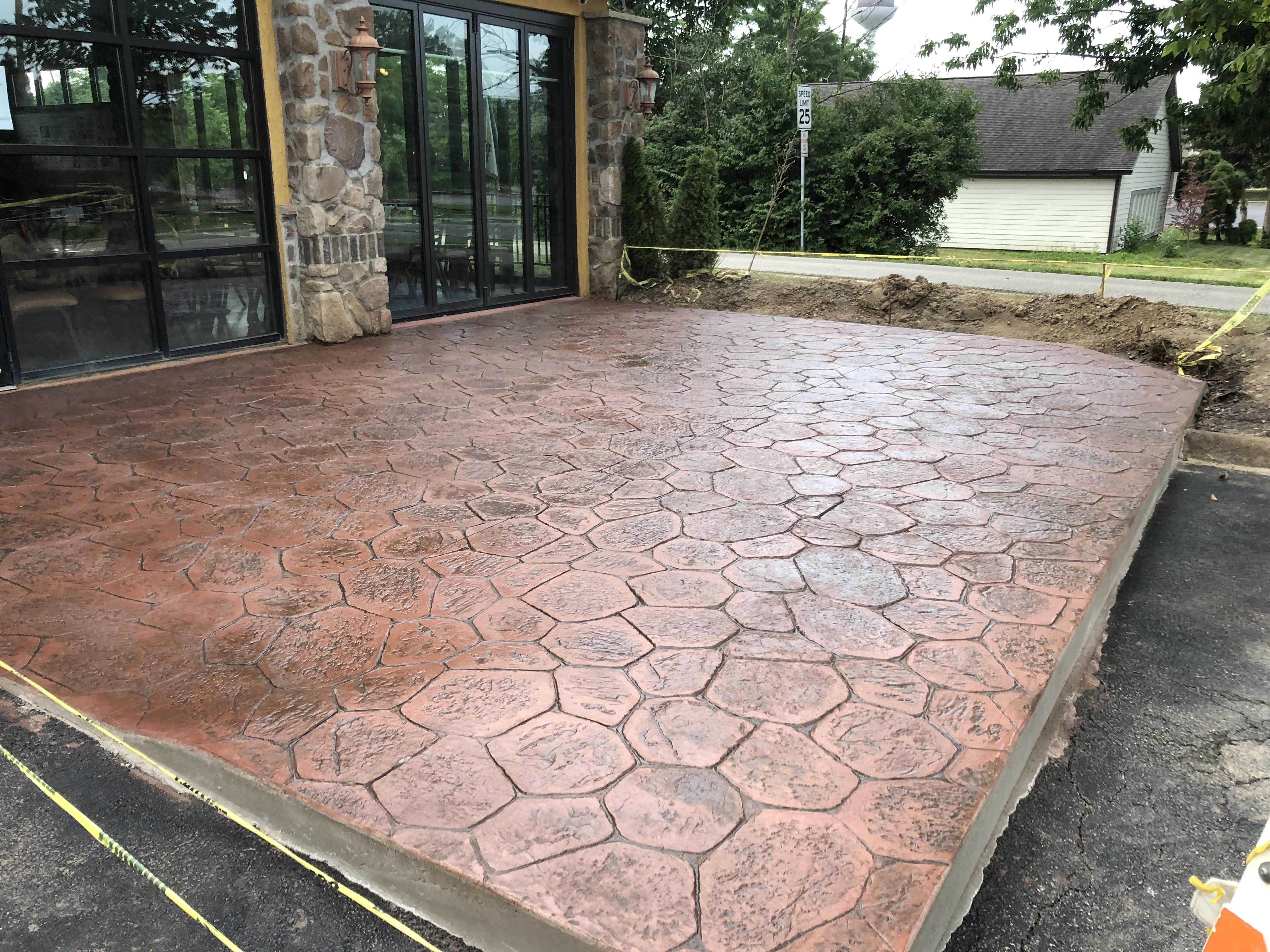 stamped concrete patio